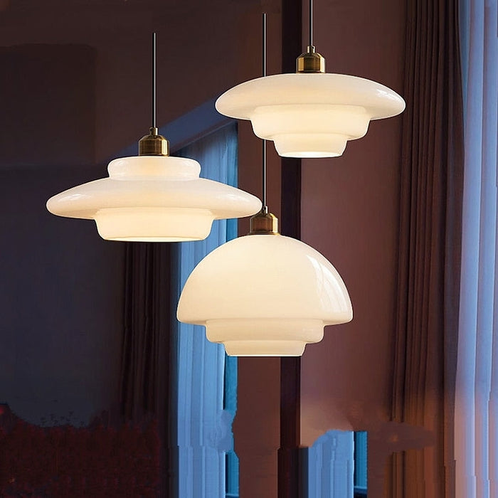 Aeris | Pendelleuchte aus Glas im Weichen Retro-Look
