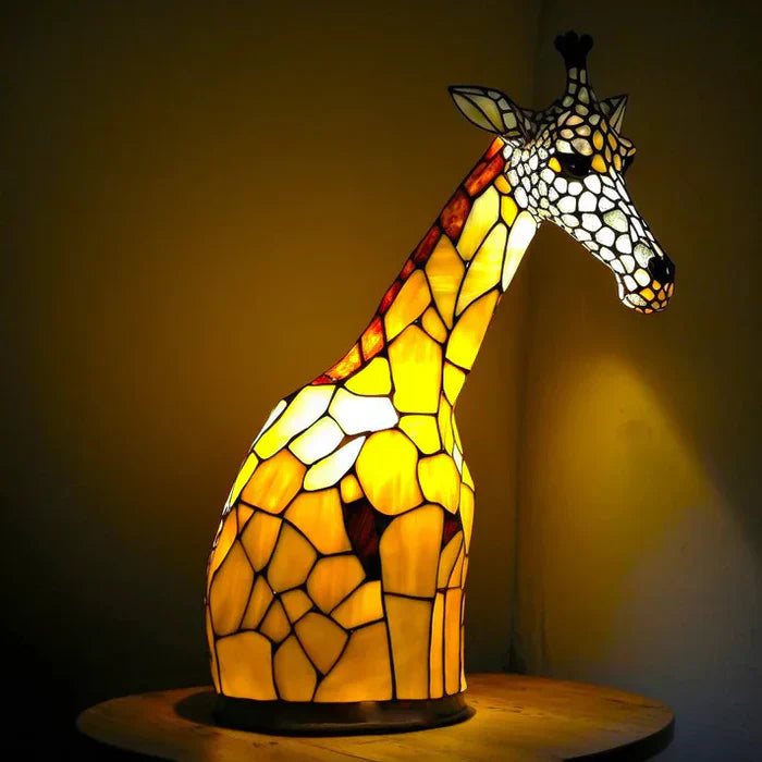 Aurin | Farbige Glastierlampe mit Mosaik-Optik
