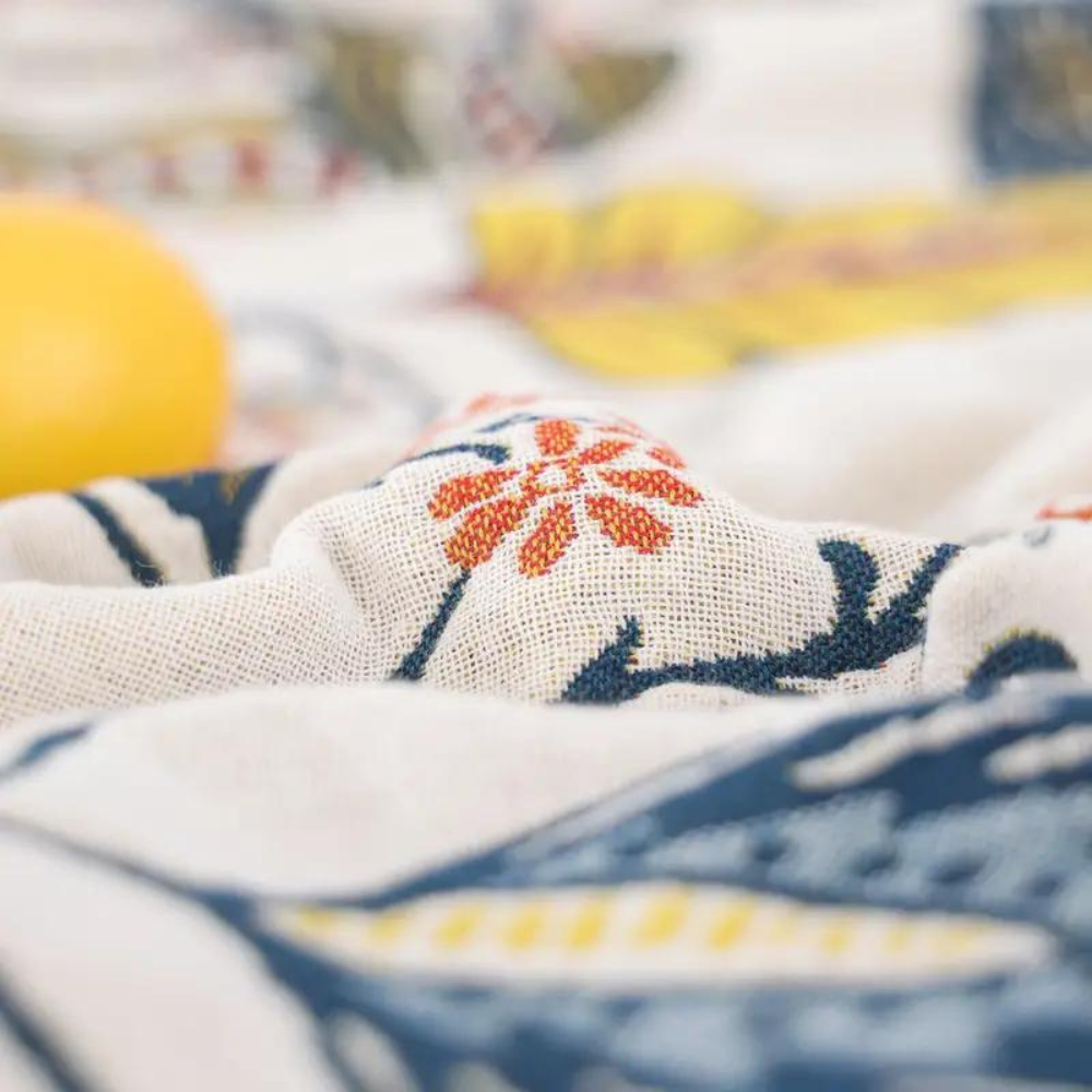 Boho Tagesdecke | Floraler Sofa Überwurf