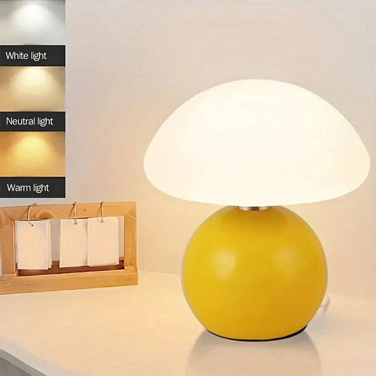 Camille | Elegante Pilz-Tischlampe im französischen Design