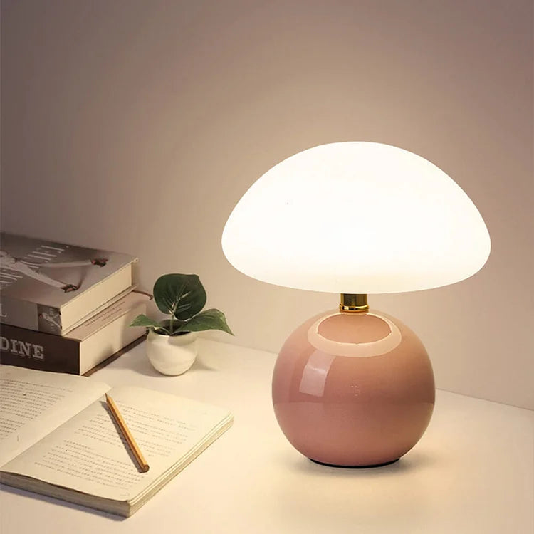 Camille | Elegante Pilz-Tischlampe im französischen Design