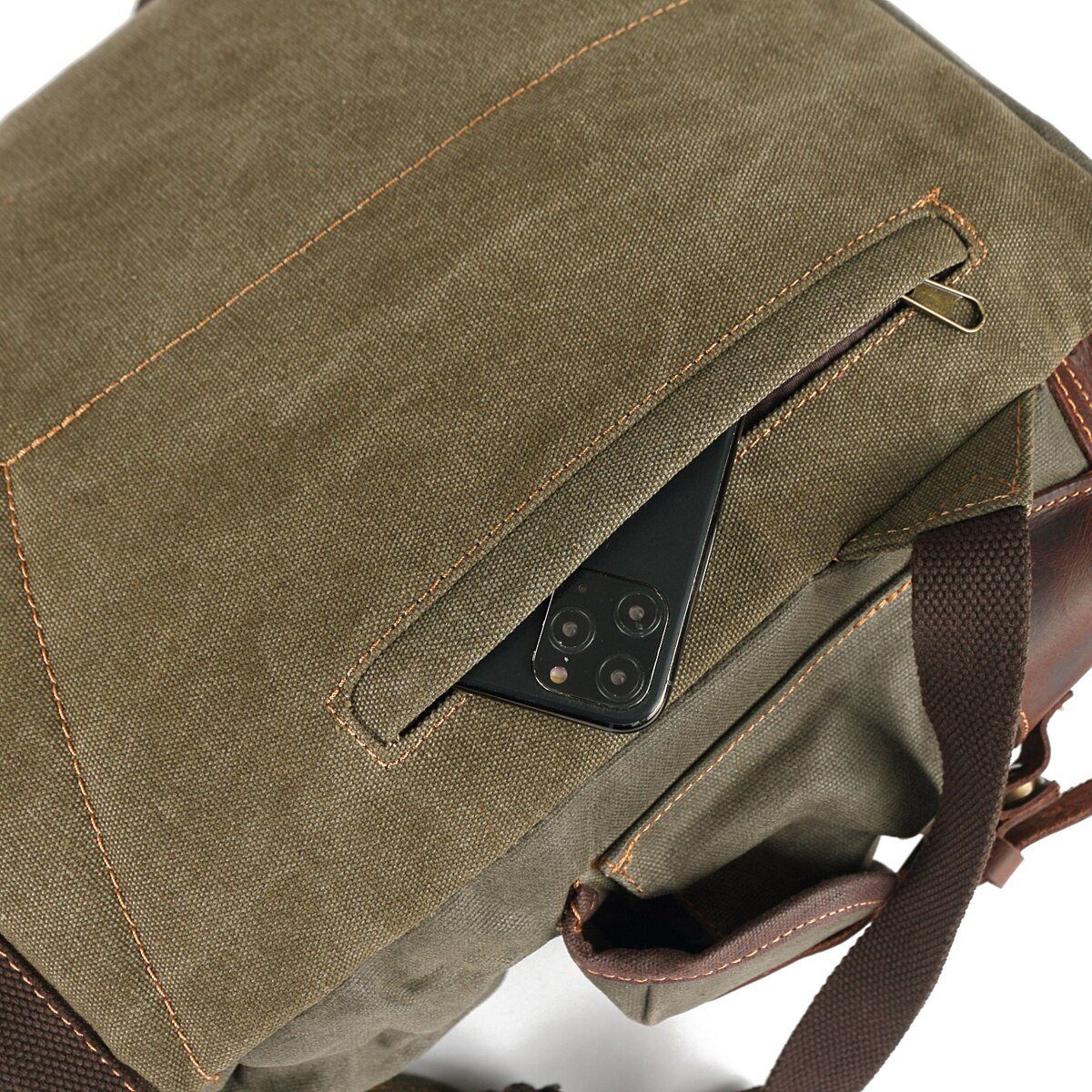 Canvas Rucksack Trekking Verschluss | Wandertour