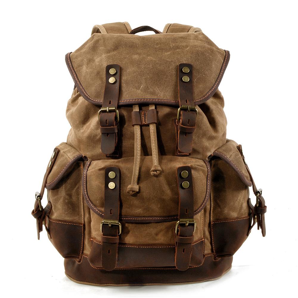 Canvas Rucksack Trekking Verschluss | Wandertour