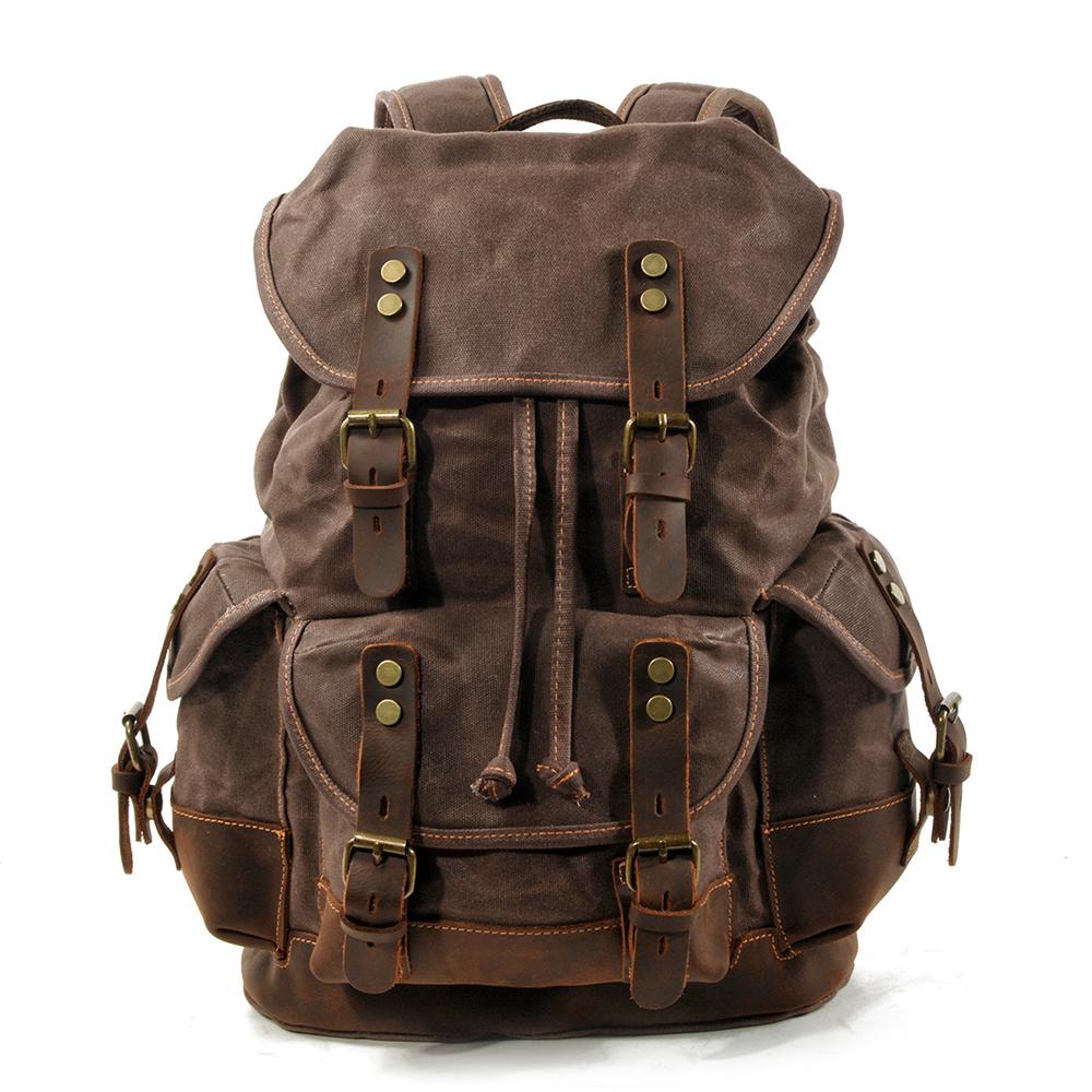 Canvas Rucksack Trekking Verschluss | Wandertour