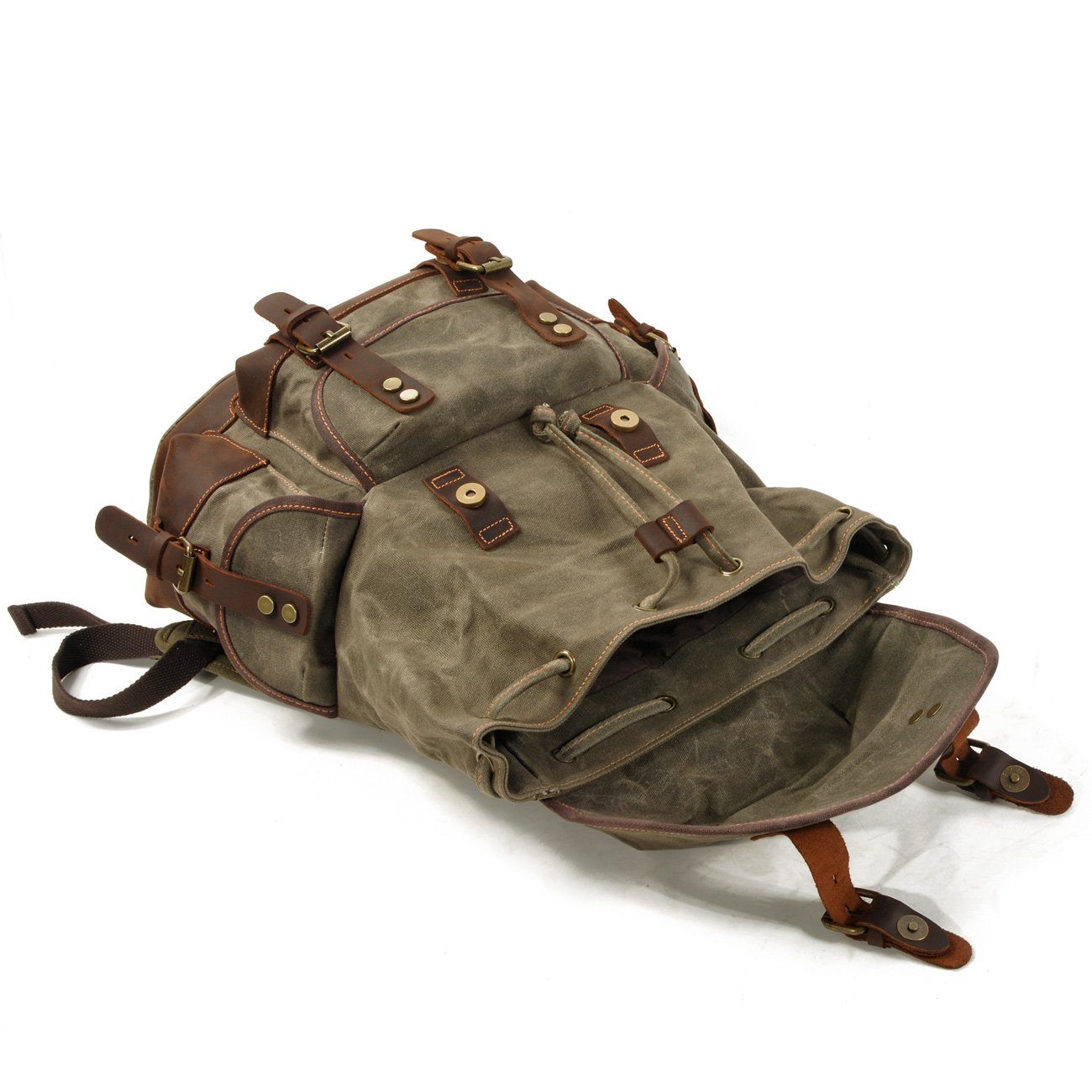Canvas Rucksack Trekking Verschluss | Wandertour
