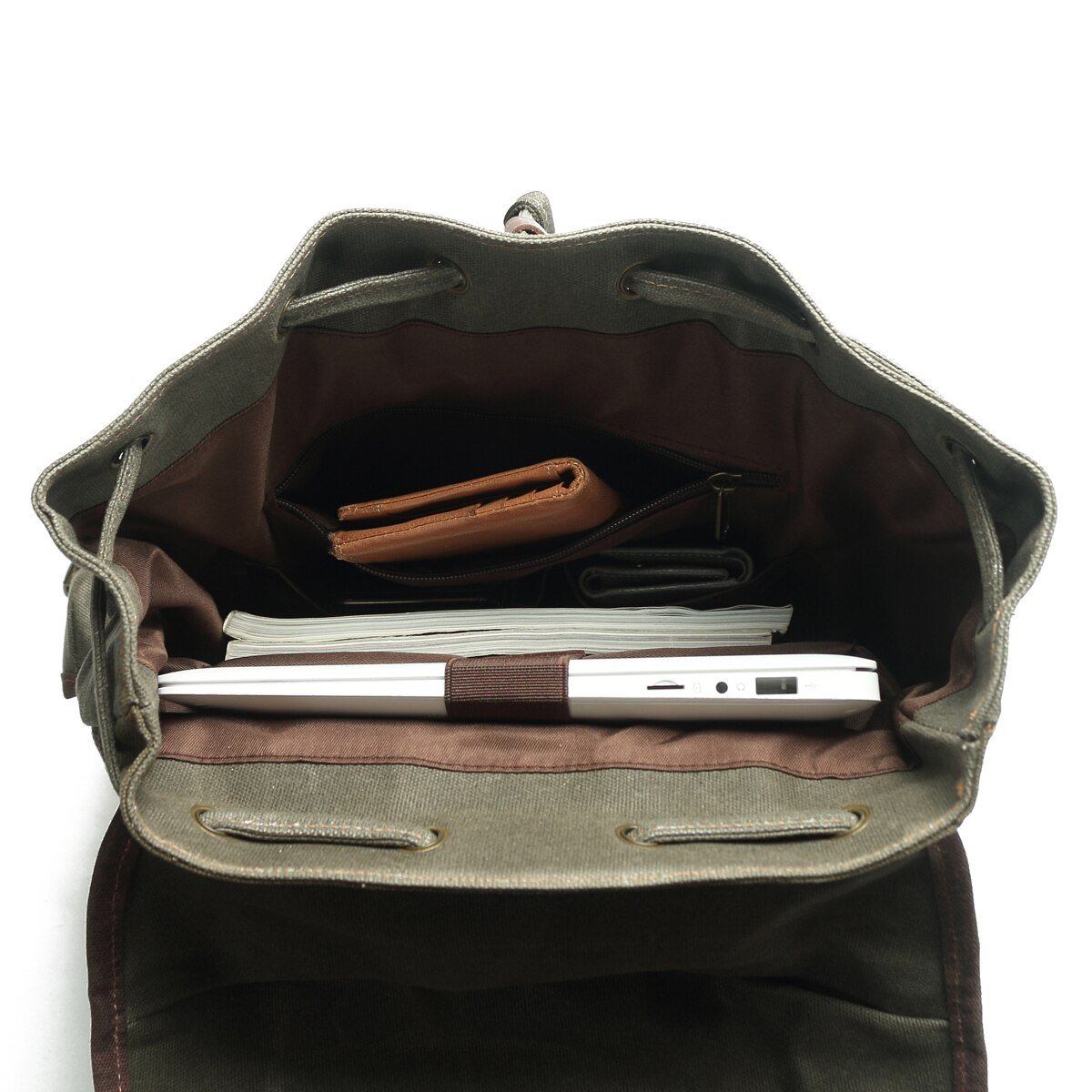 Canvas Rucksack Trekking Verschluss | Wandertour