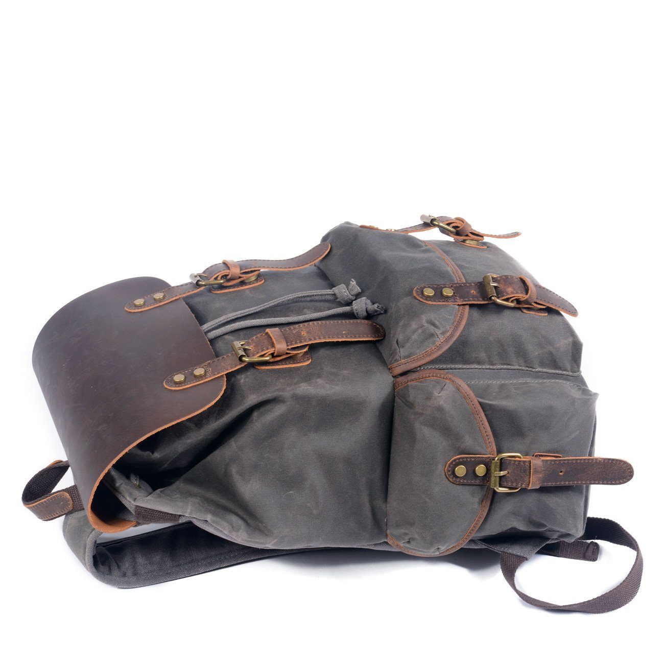 Canvas Rucksack Vintage Verschluss | Wandertour