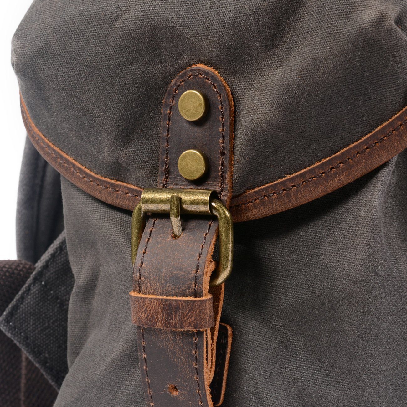 Canvas Rucksack Vintage Verschluss | Wandertour