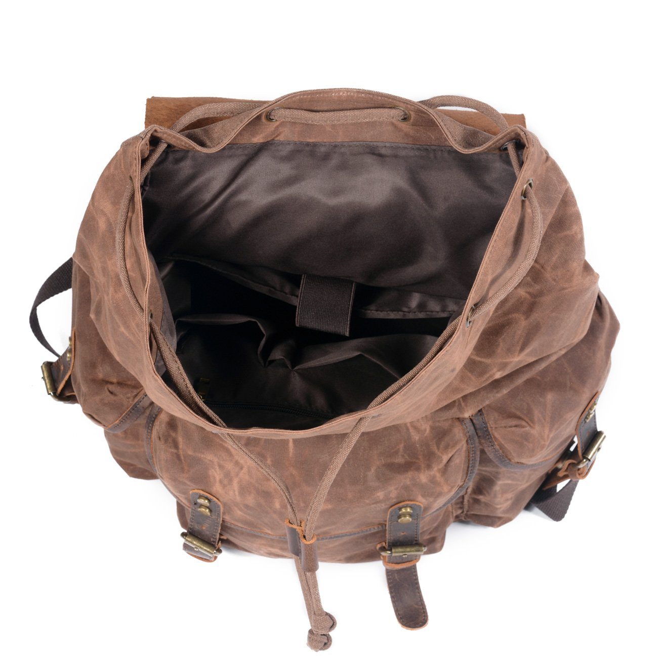 Canvas Rucksack Vintage Verschluss | Wandertour