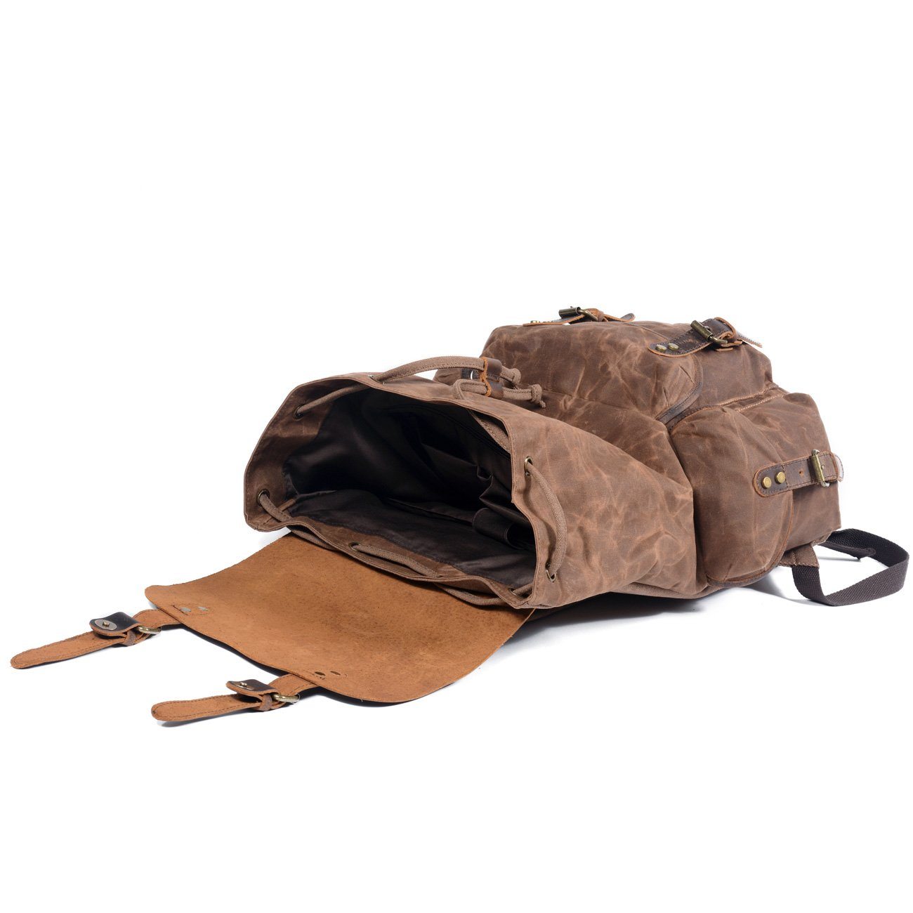 Canvas Rucksack Vintage Verschluss | Wandertour