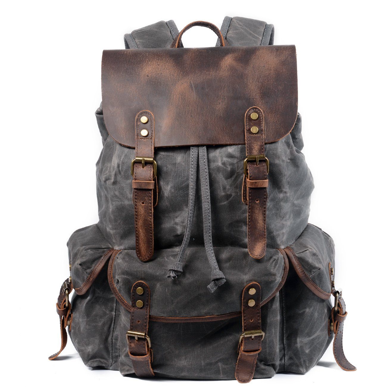 Canvas Rucksack Vintage Verschluss | Wandertour