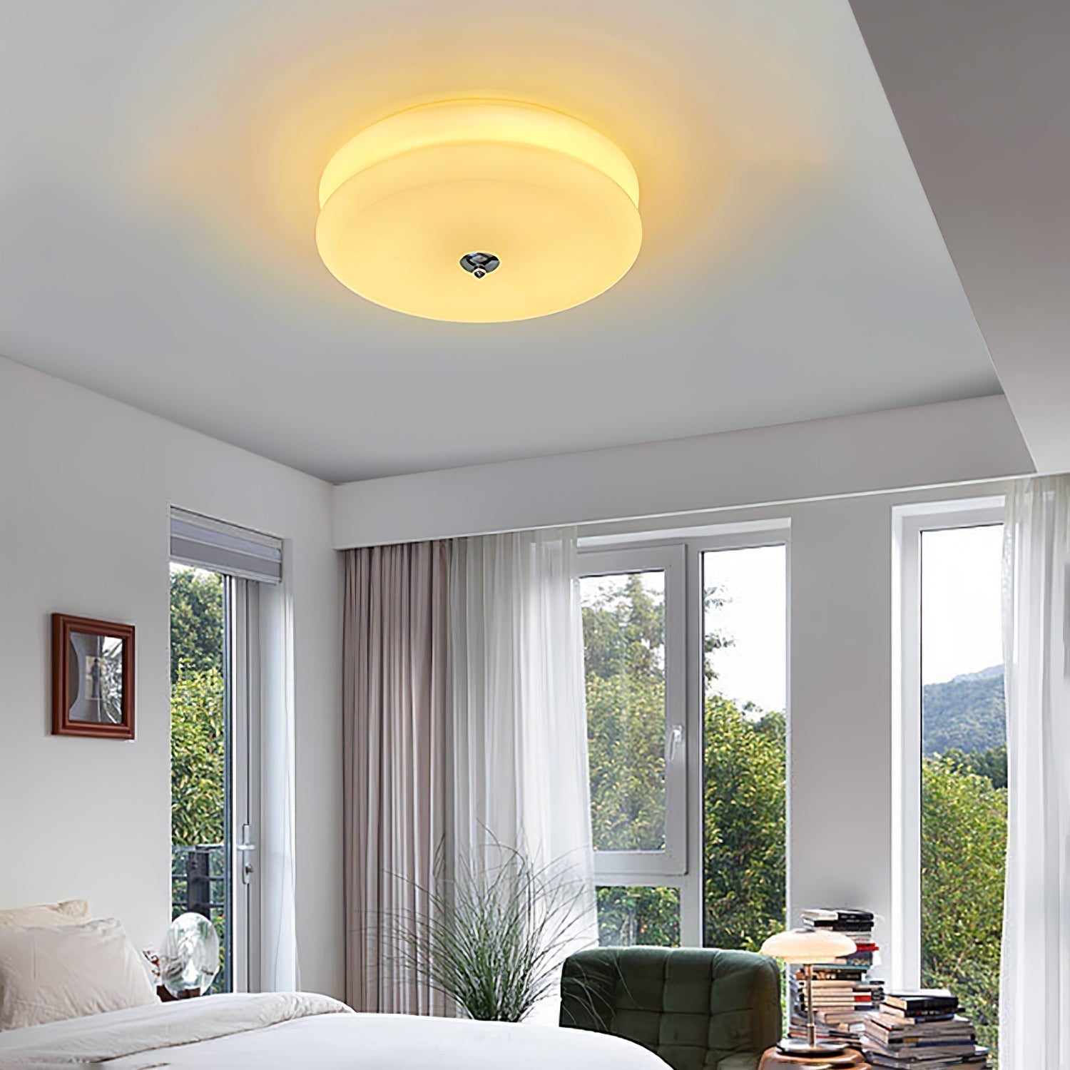 Deckenleuchte Design Glas Elegant | Wohnzimmer