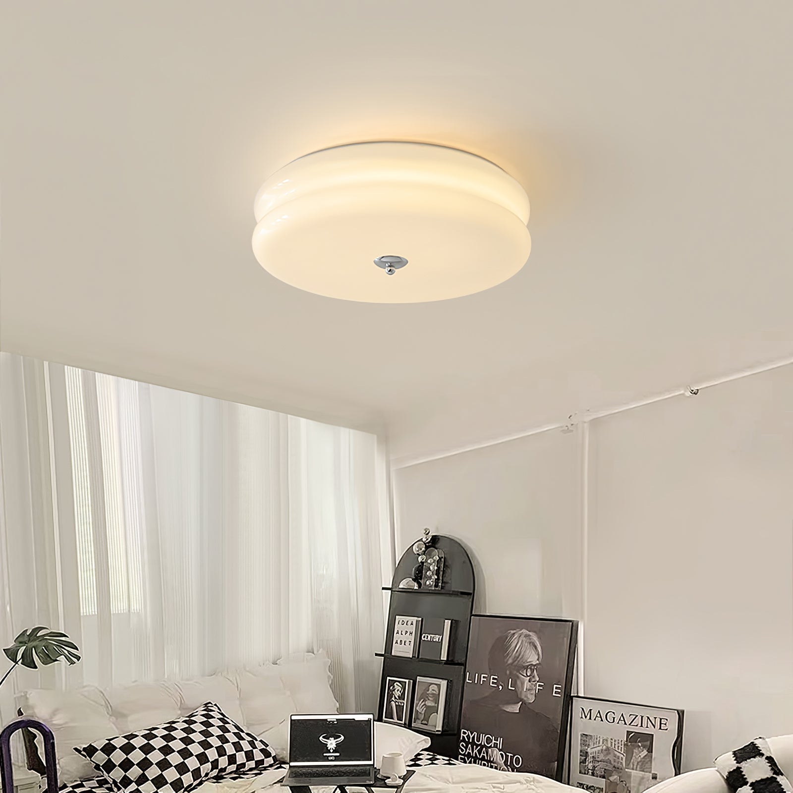 Deckenleuchte Design Glas Elegant | Wohnzimmer