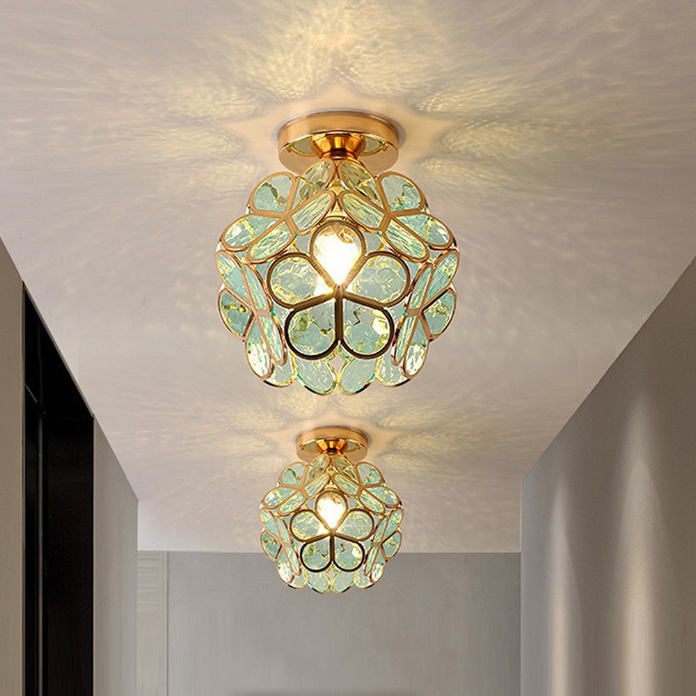 Deckenleuchte Glas Vintage Design | Wohnzimmer