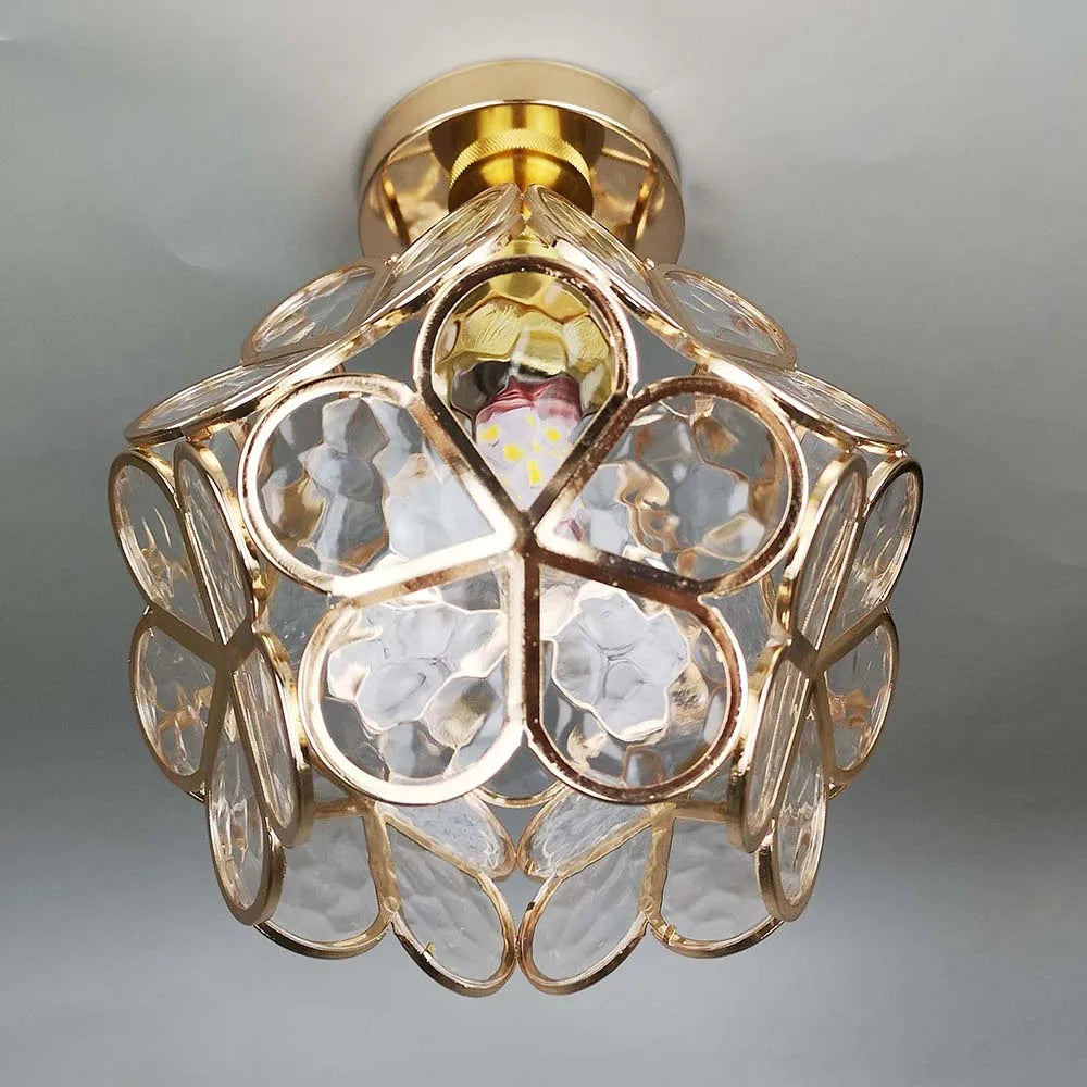 Deckenleuchte Glas Vintage Design | Wohnzimmer