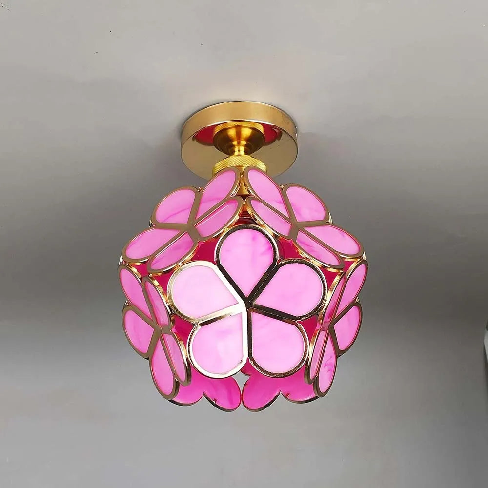Deckenleuchte Glas Vintage Design | Wohnzimmer