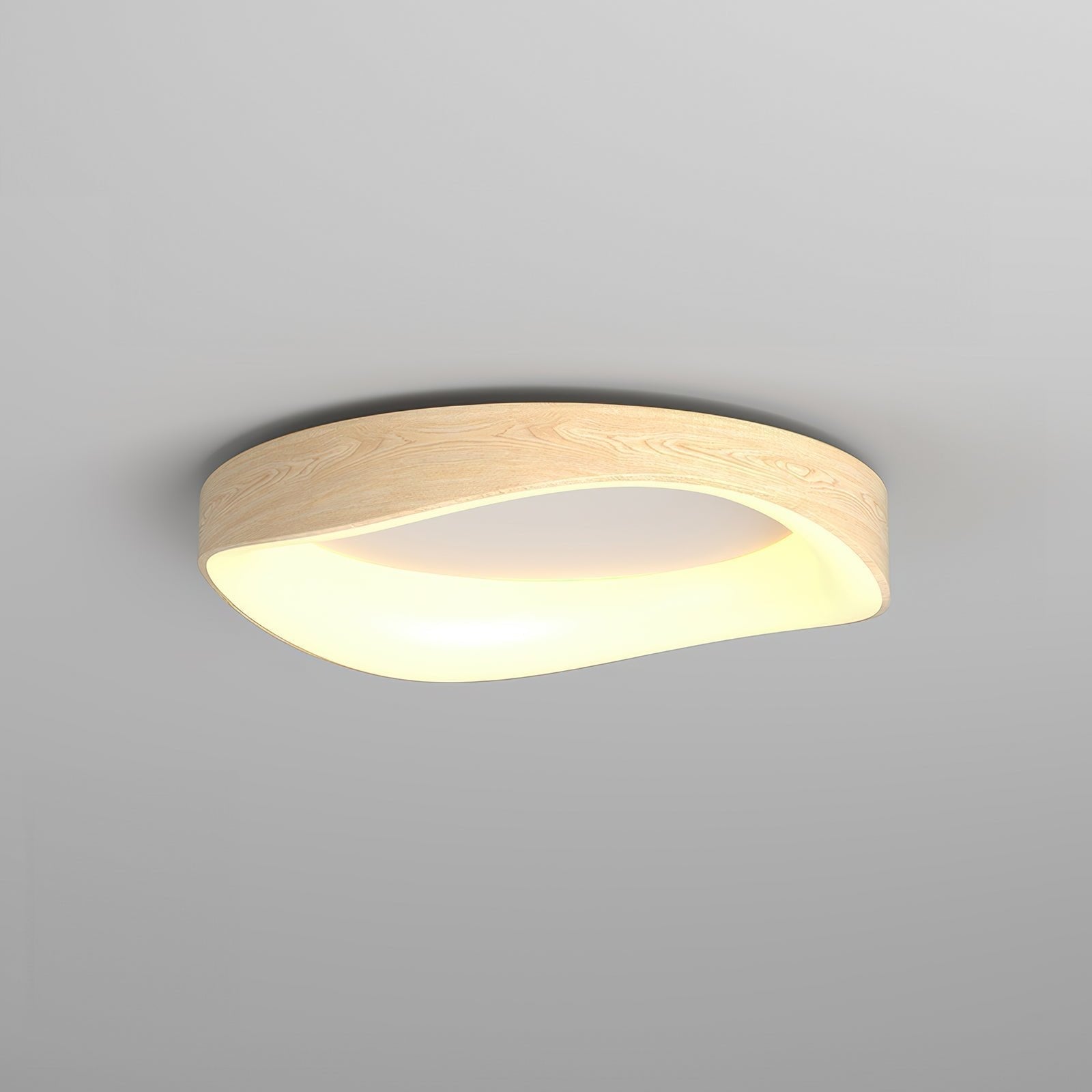 Deckenleuchte Holz LED Skandinavisch | Wohnzimmer