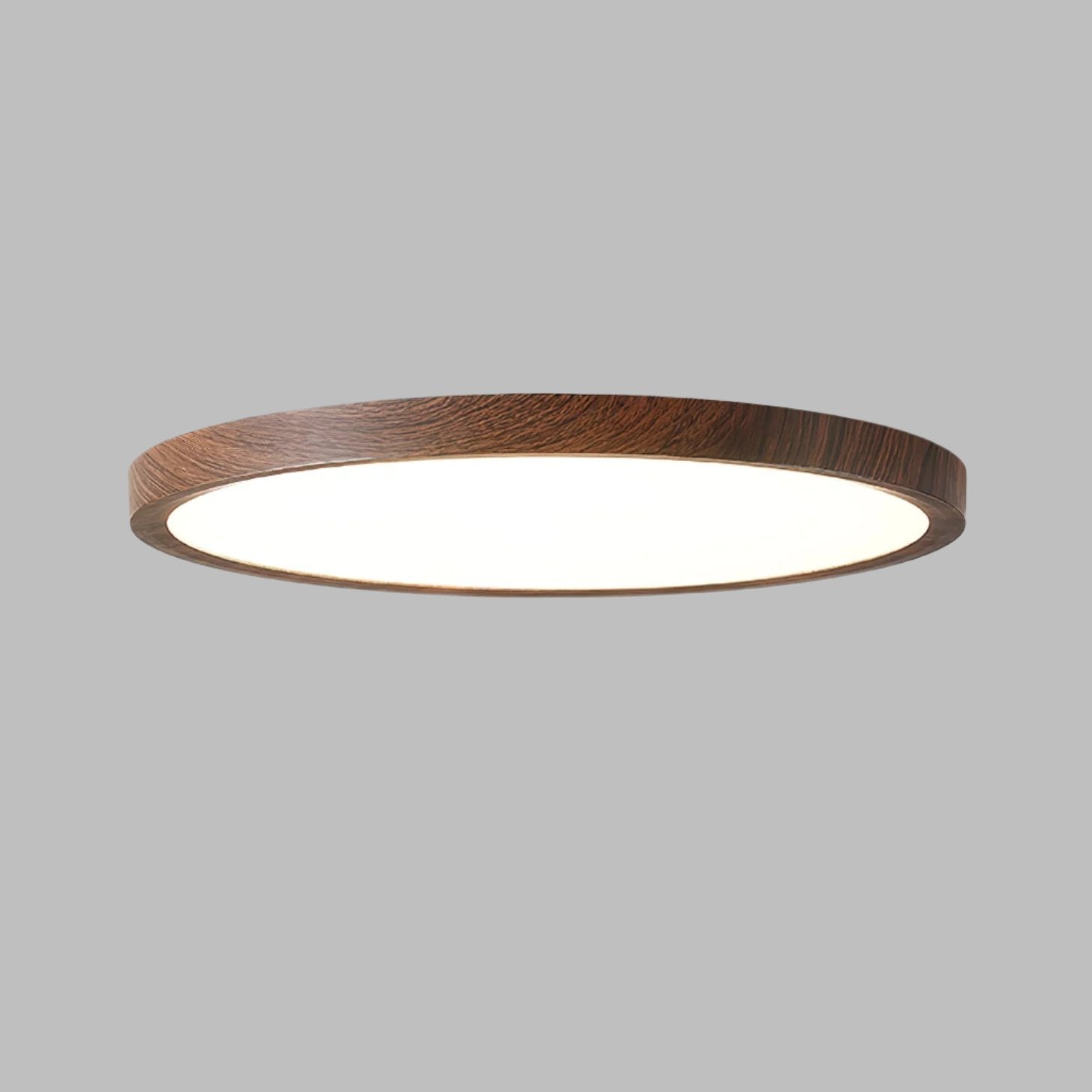 Deckenleuchte Holz Rund Design | Wohnzimmer