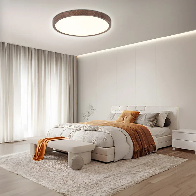 Deckenleuchte Holz Skandinavisch LED | Wohnzimmer