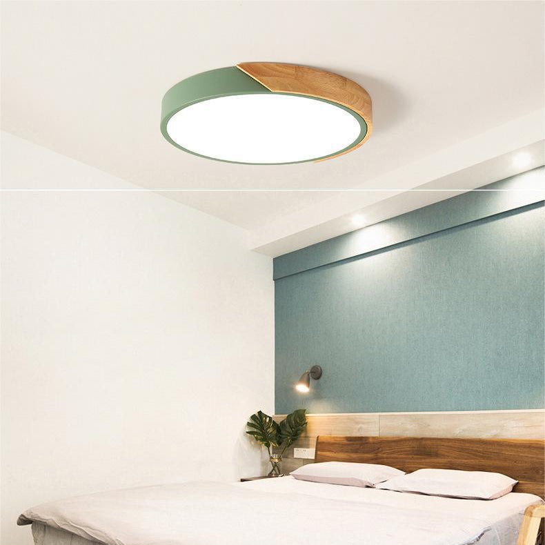Deckenleuchte LED Holz Modern | Wohnzimmer
