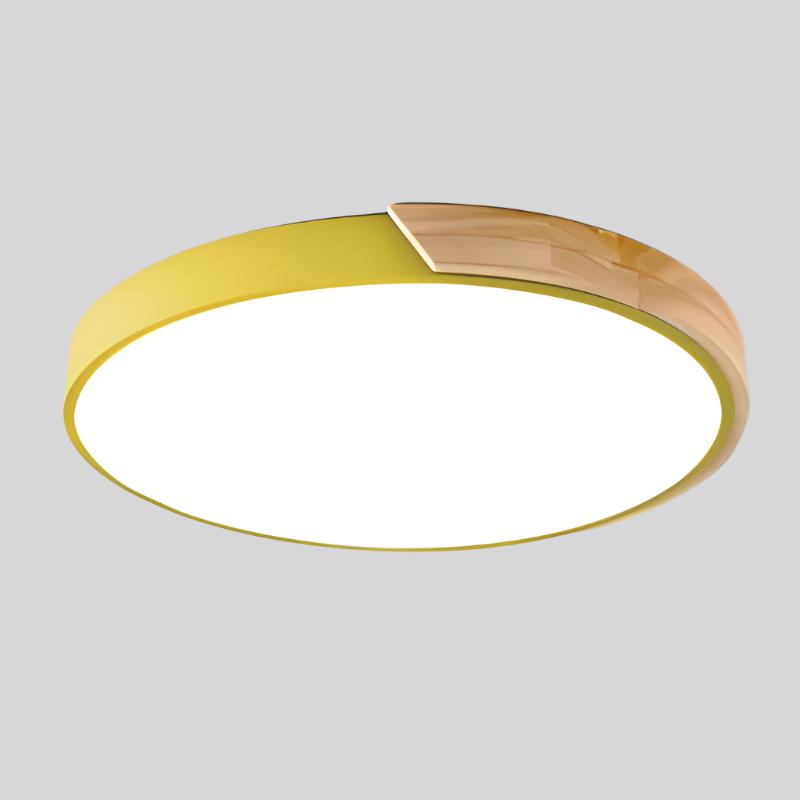 Deckenleuchte LED Holz Modern | Wohnzimmer