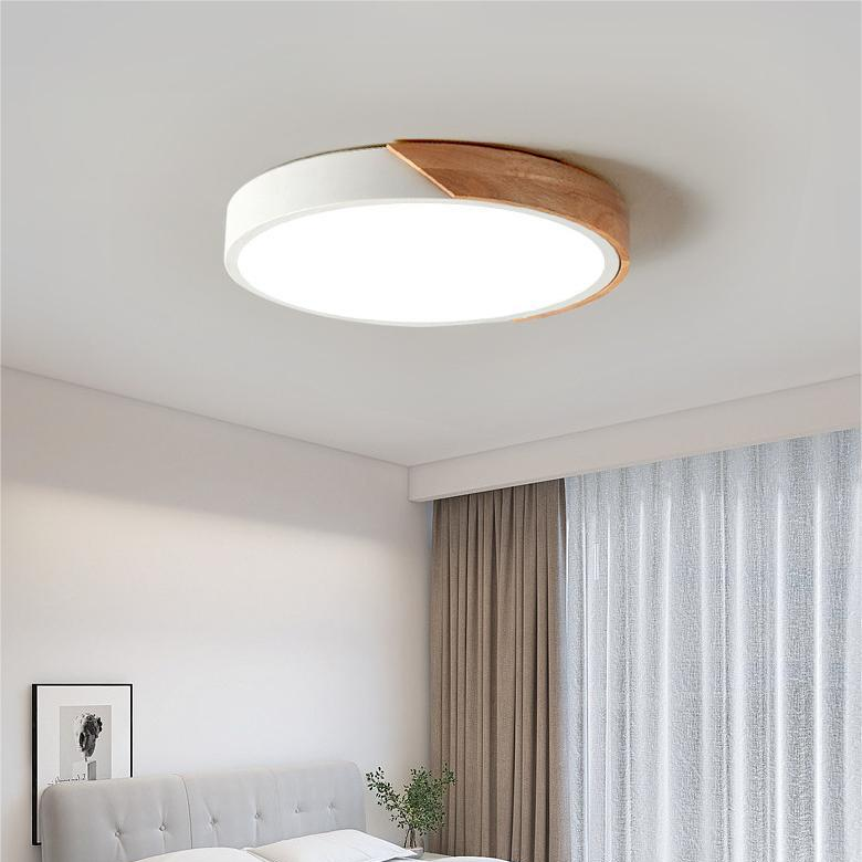 Deckenleuchte LED Holz Modern | Wohnzimmer