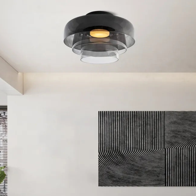 Deckenleuchte LED Modern Glas Mehrschichtig | Wohnzimmer