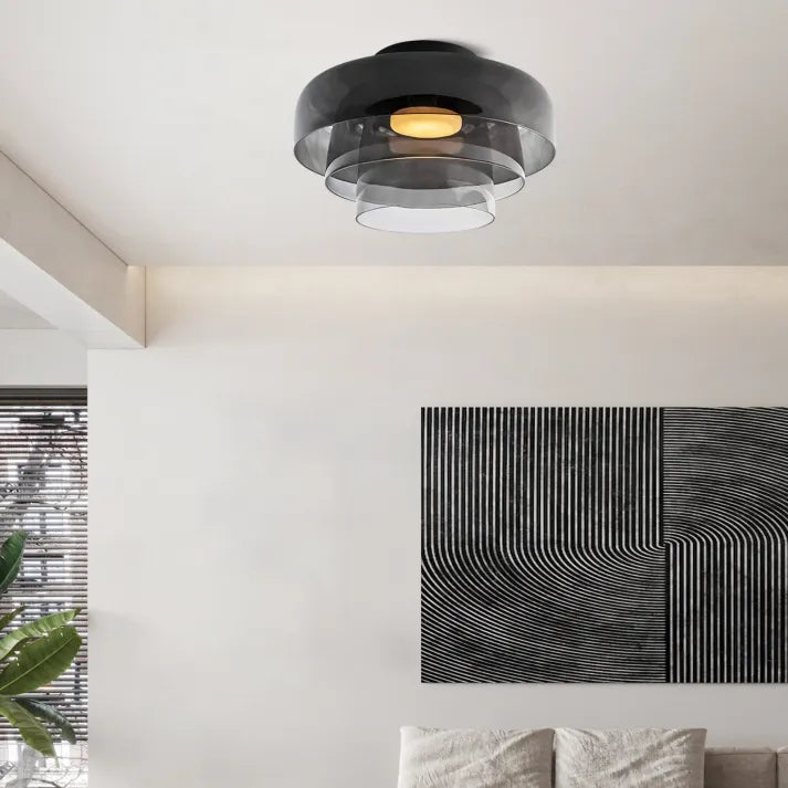 Deckenleuchte LED Modern Glas Mehrschichtig | Wohnzimmer