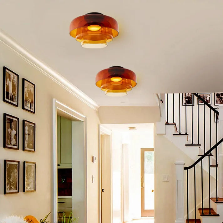 Deckenleuchte LED Modern Glas Mehrschichtig | Wohnzimmer