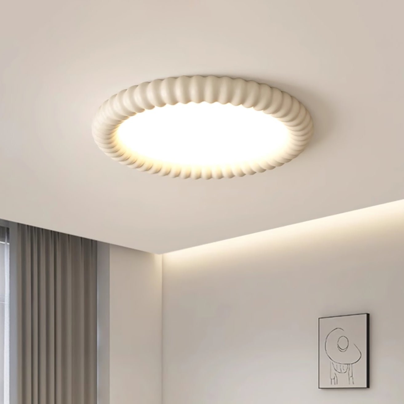 Deckenleuchte LED Modern Strukturiert | Wohnzimmer