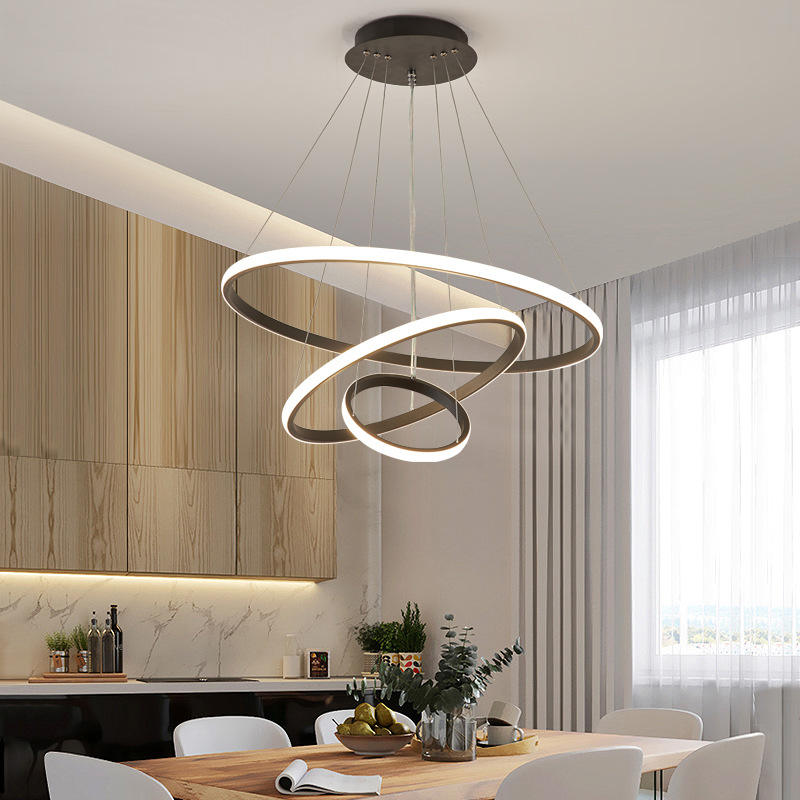 Deckenleuchte Modern LED Ringe | Wohnzimmer