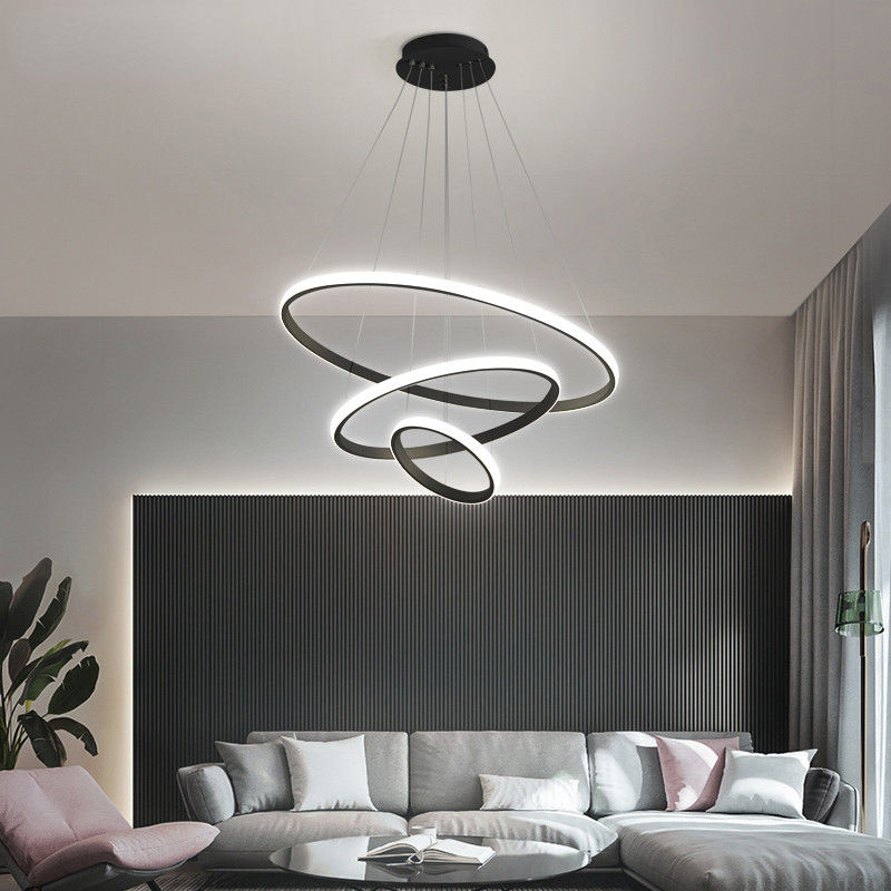 Deckenleuchte Modern LED Ringe | Wohnzimmer