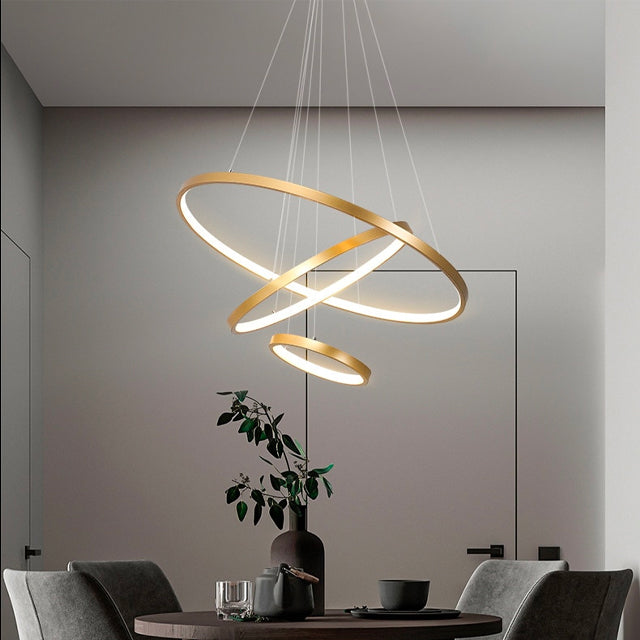 Deckenleuchte Modern LED Ringe | Wohnzimmer