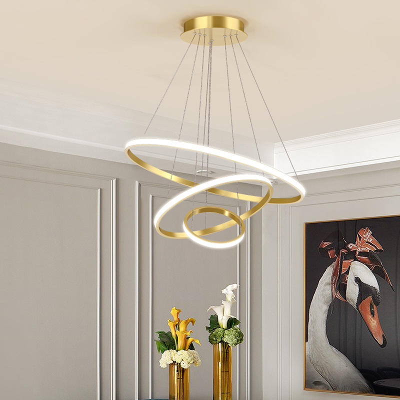 Deckenleuchte Modern LED Ringe | Wohnzimmer