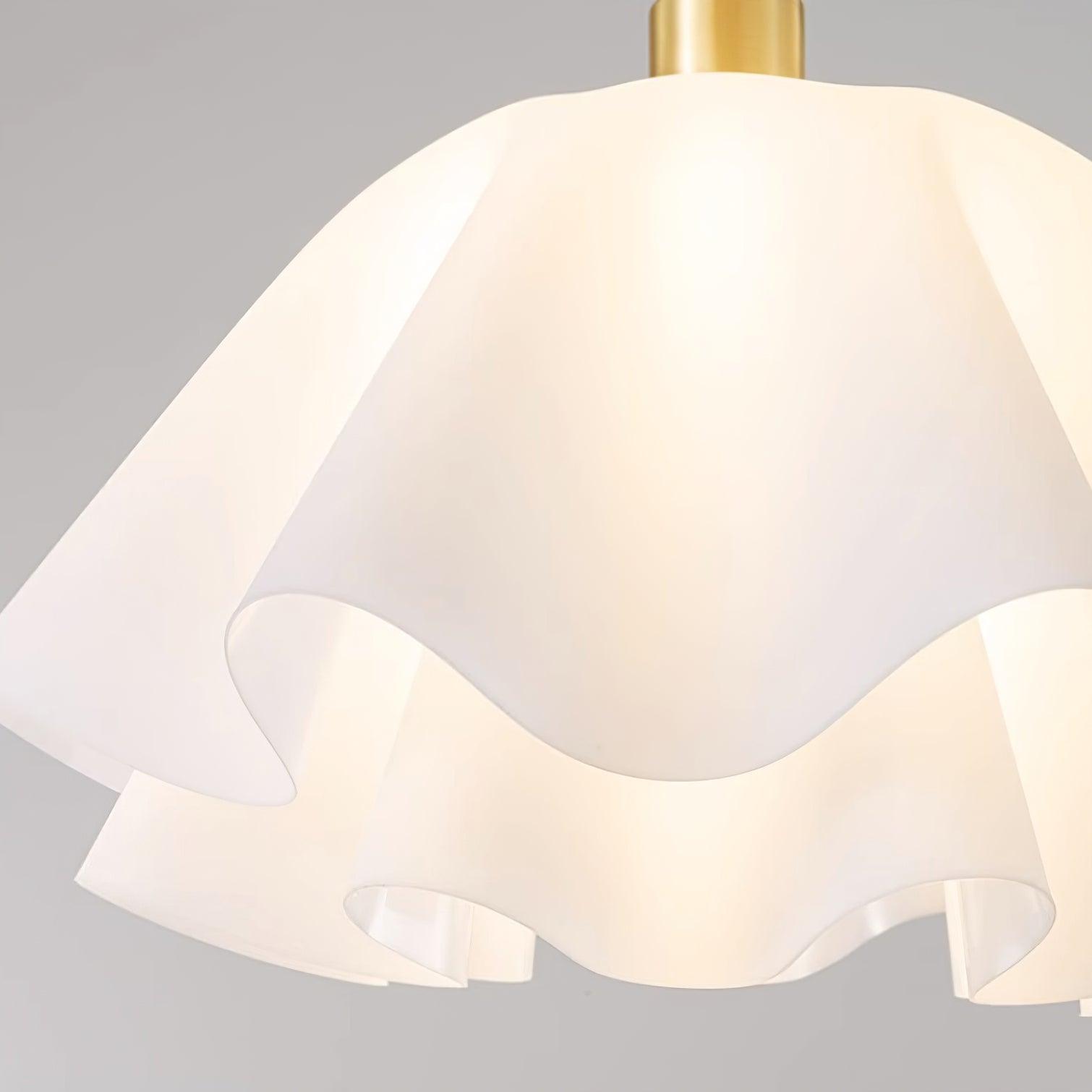 Deckenleuchte Modern Rüschenform | Wohnzimmer