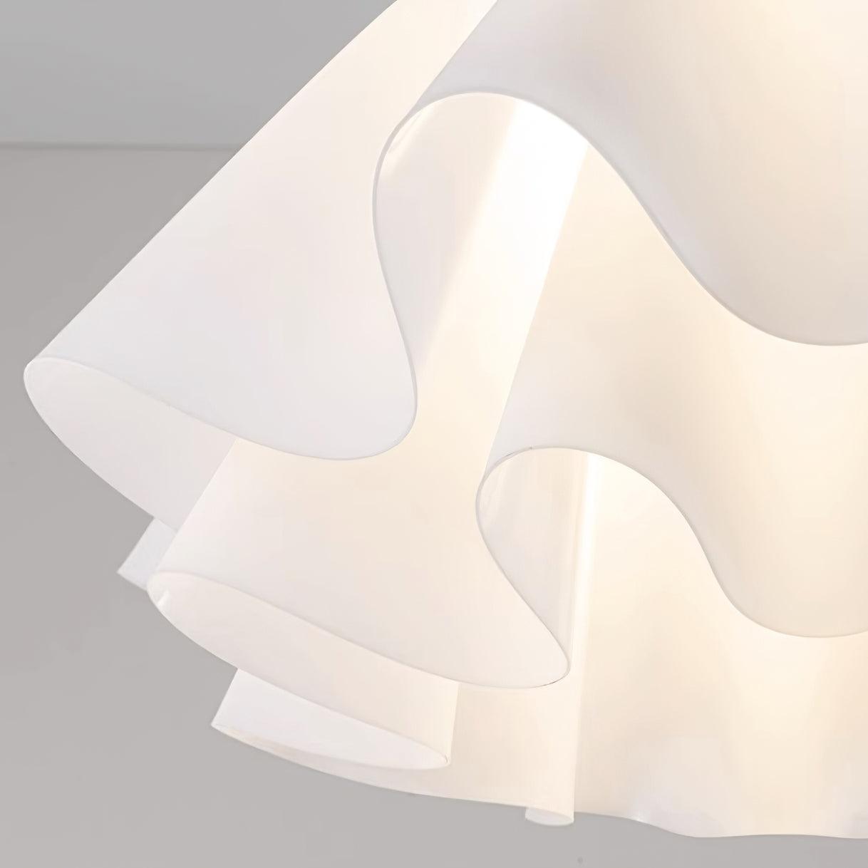 Deckenleuchte Modern Rüschenform | Wohnzimmer
