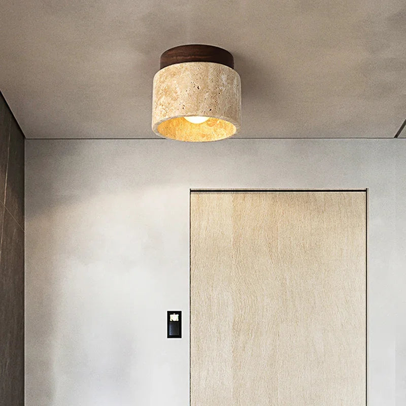 Deckenleuchte Modern Stein Zylinder | Wohnzimmer