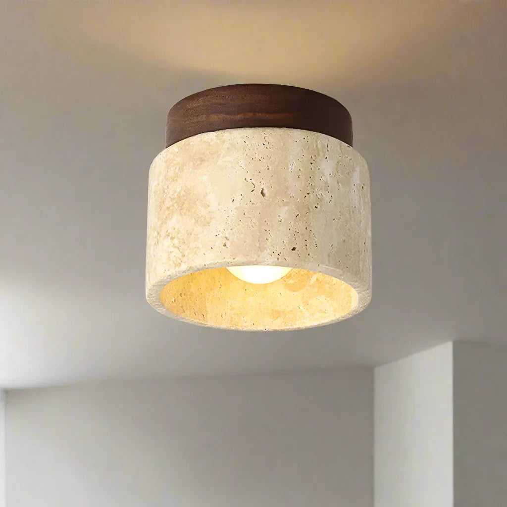 Deckenleuchte Modern Stein Zylinder | Wohnzimmer
