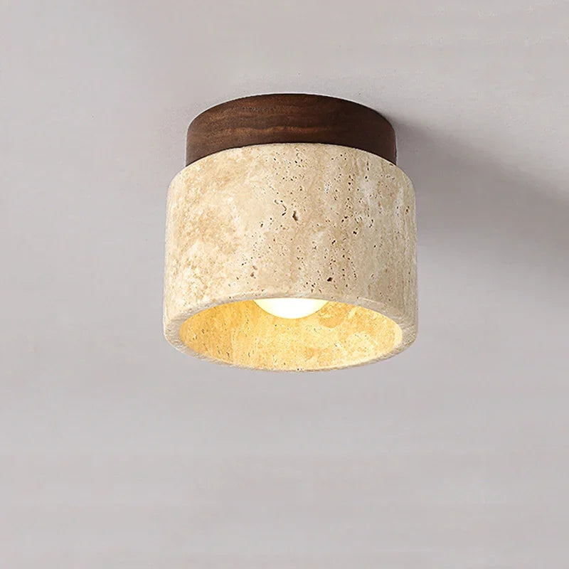Deckenleuchte Modern Stein Zylinder | Wohnzimmer