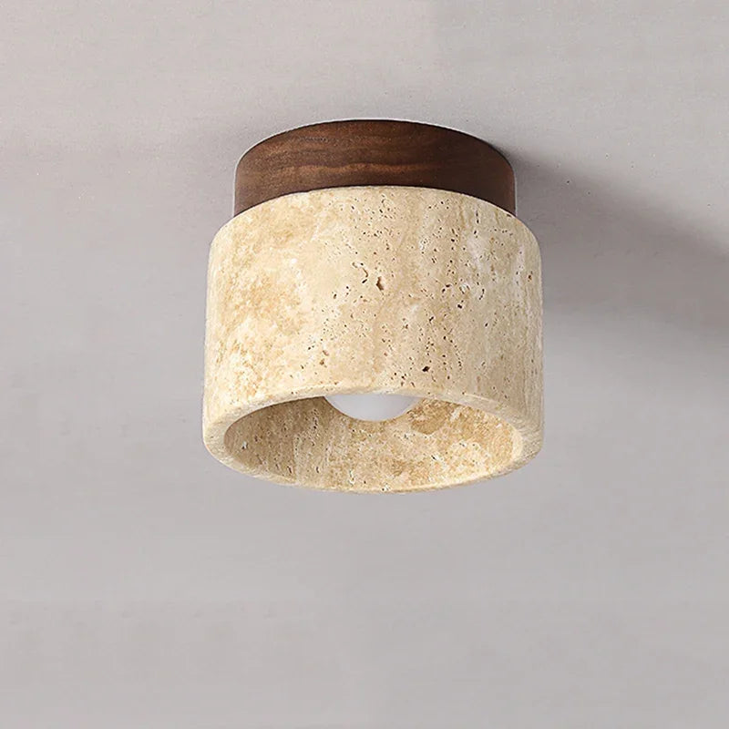 Deckenleuchte Modern Stein Zylinder | Wohnzimmer