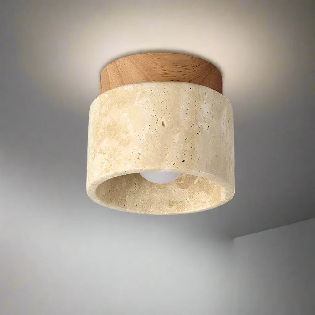 Deckenleuchte Modern Stein Zylinder | Wohnzimmer