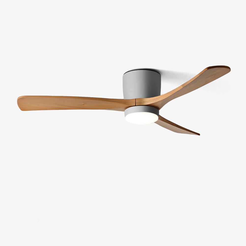 Deckenventilator Holz LED Design | Wohnzimmer