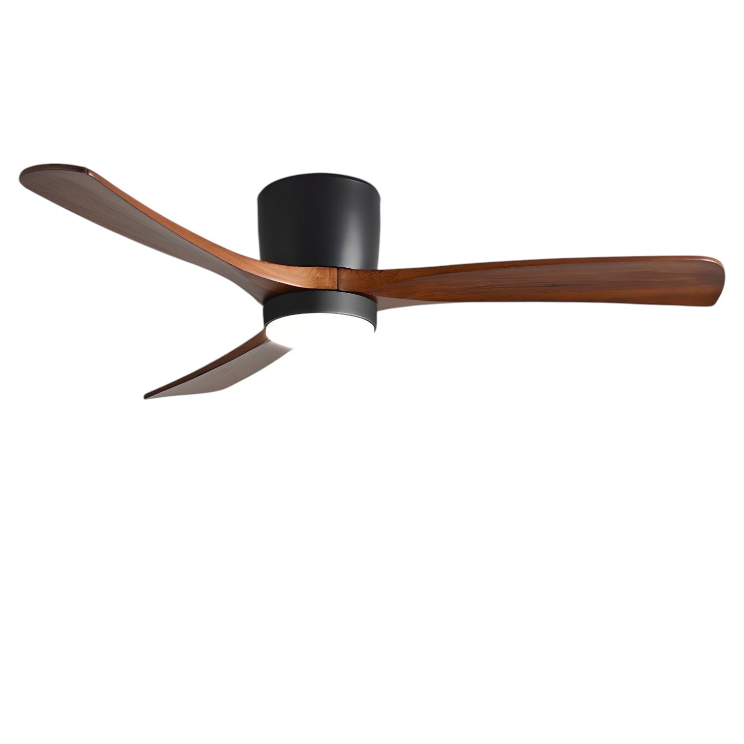 Deckenventilator Holz LED Design | Wohnzimmer
