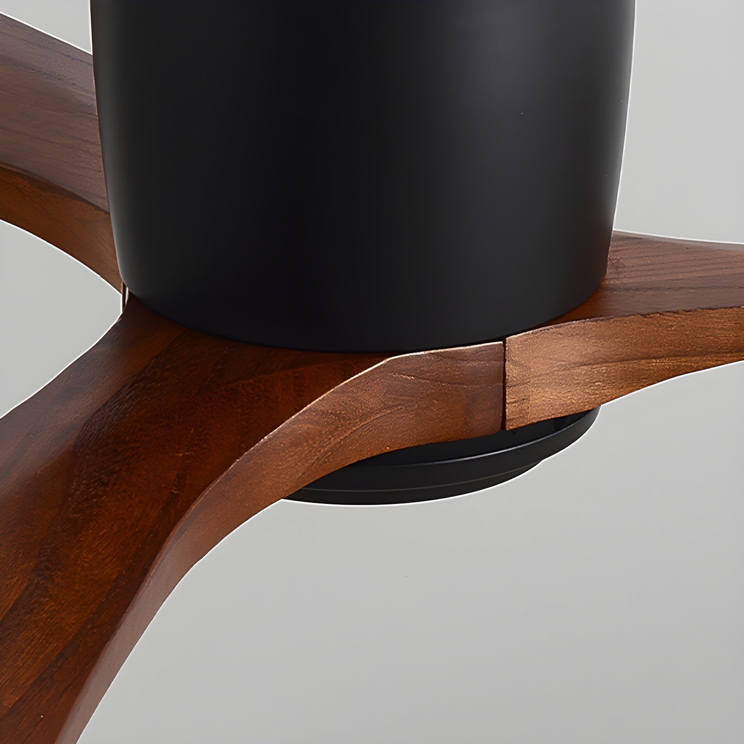 Deckenventilator Holz LED Design | Wohnzimmer