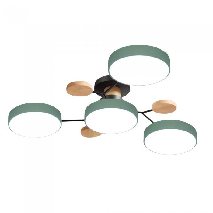 Elvar | Skandinavische Deckenlampe mit Holz-Details