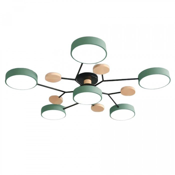 Elvar | Skandinavische Deckenlampe mit Holz-Details