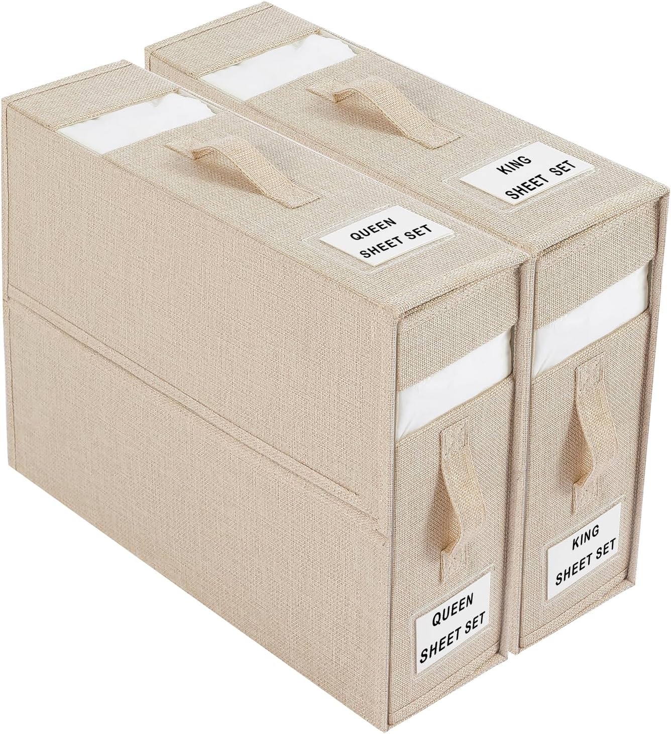 Faltbox für Bettwäsche | Stapelbar & Platzsparend