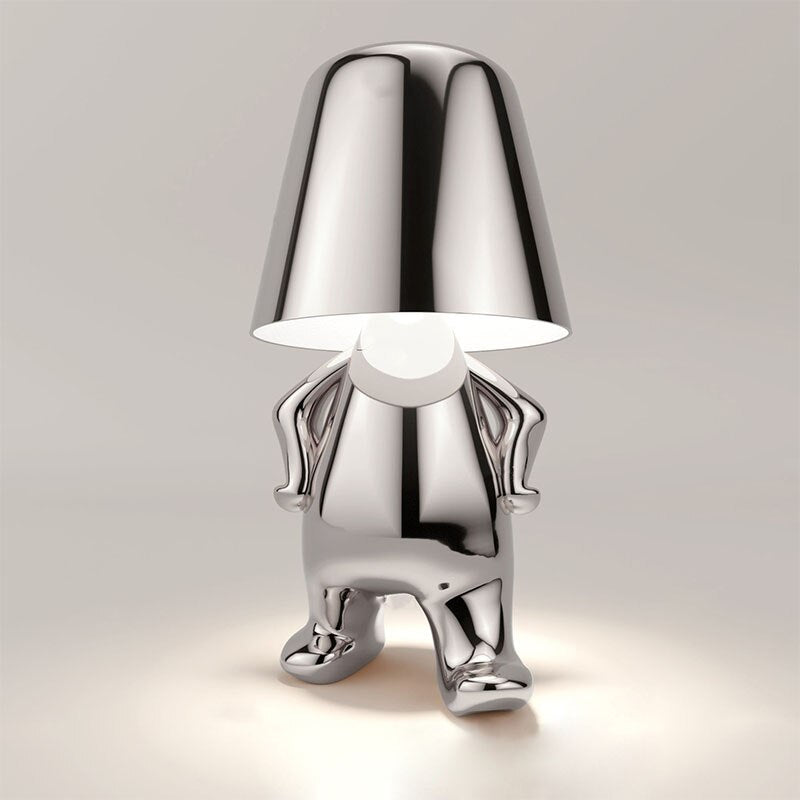 Formilo | Verspielte Designer-Tischlampe im Metallic-Look