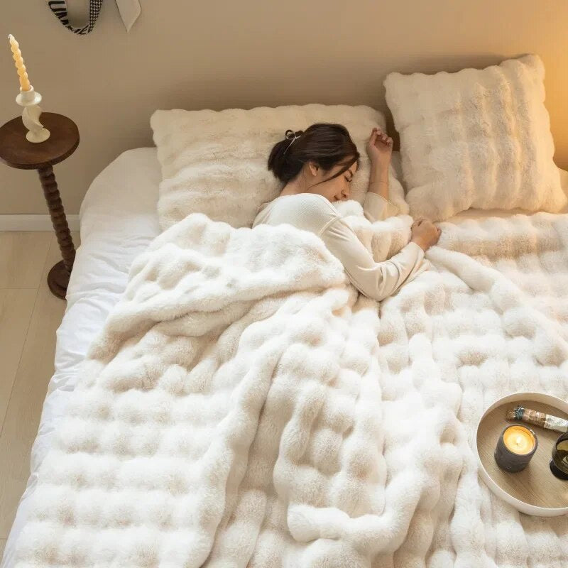Lani | Flauschige Plüschdecke mit Struktur-Design