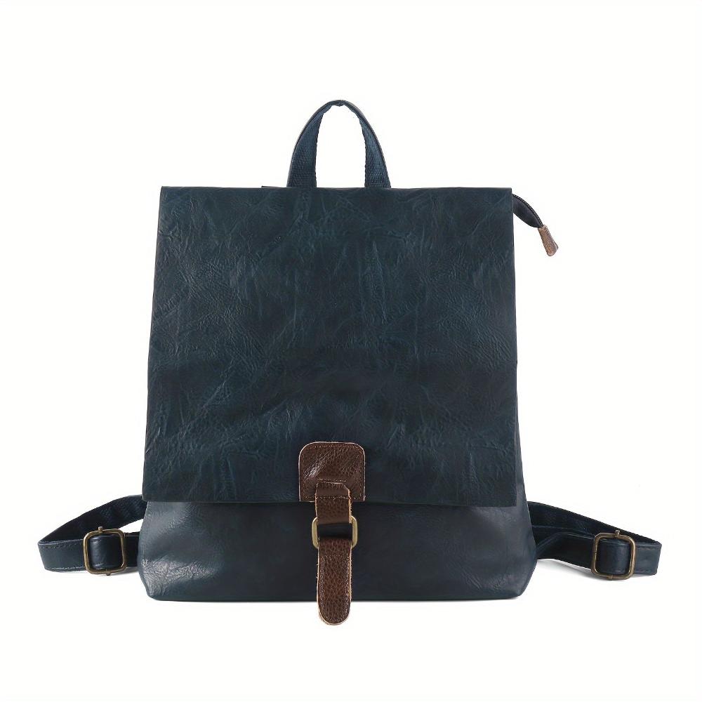Leder Rucksack Klappdeckel Retro | Freizeit